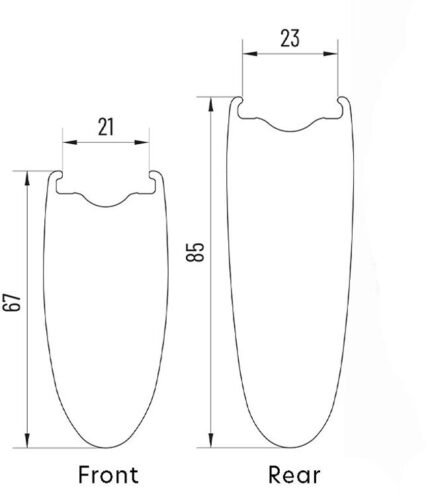 miche kleos 67/85 xl disc carbon laufradsatz